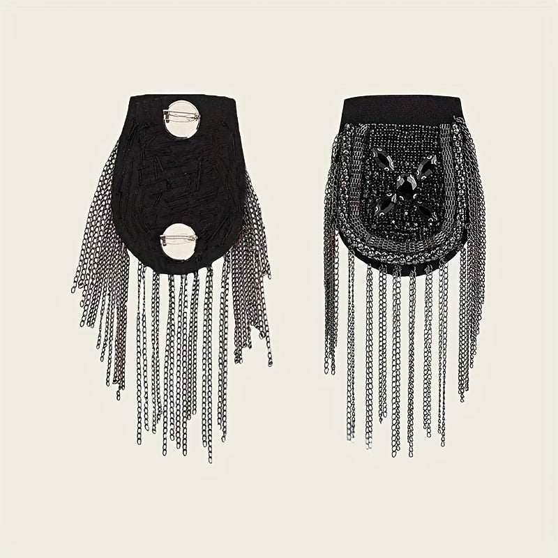 European/American Fringed Epaulets Shoulder Accessory