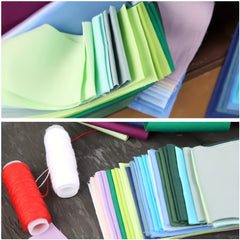 40pcs Cotton Quilting Fabric Strips Jelly Roll Craft Bundle Patchwork Sewing