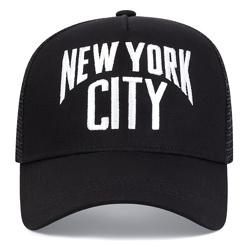 Men's YORK CITY Embroidered Mesh Baseball Cap Outdoor Sun Hat