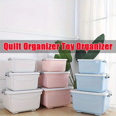 Large Plastic Storage Box Home Organization Quilt Toy Storage Box