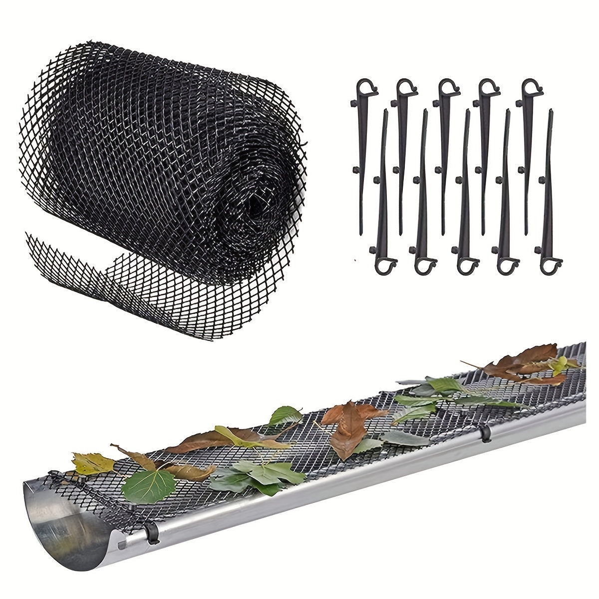 Durable Mesh Cover to Keep Leaves and Clogs Out