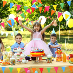10M Pennant Flag Triangle Bunting Garland Grand Opening Carnival Birthday Party