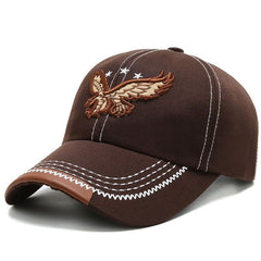 Men's Casual Embroidered Eagle Baseball Cap