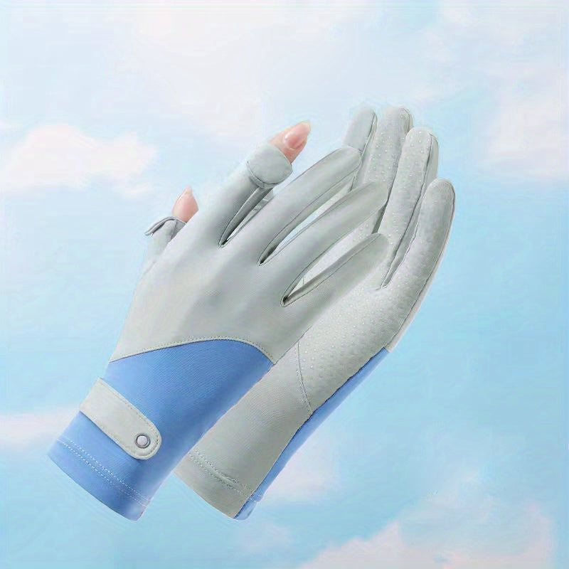 Sunscreen Anti-slip Sports Gloves for Women