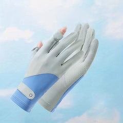 Sunscreen Anti-slip Sports Gloves for Women