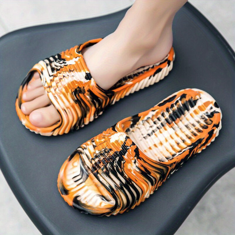 Men's Camo Non Slip Slides Lightweight Quick Dry Slippers