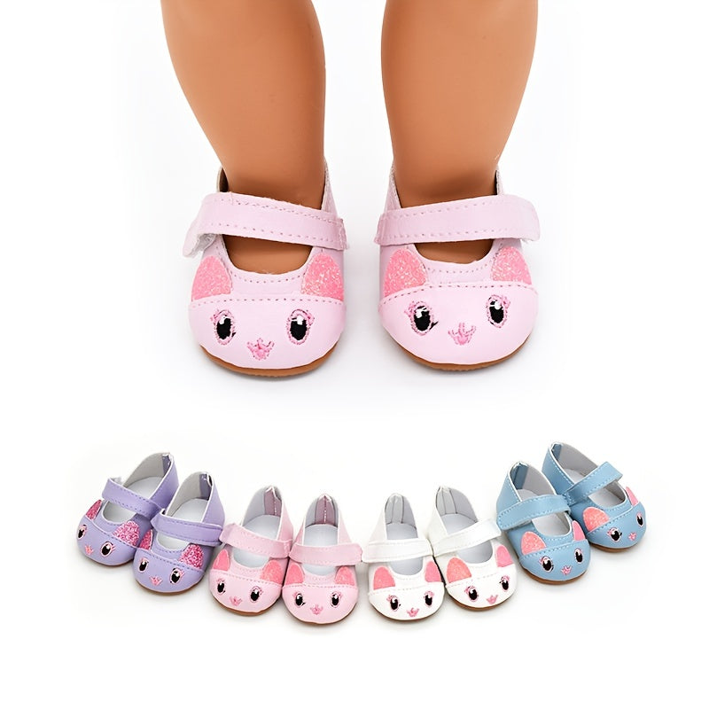 18 Inch American Doll Shoes Set for Reborn Doll Dress Up Toy