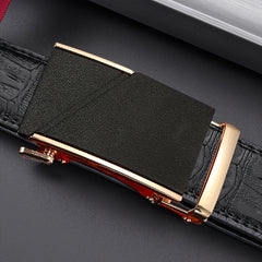 Men's PU Leather Automatic Buckle Belt For Wedding