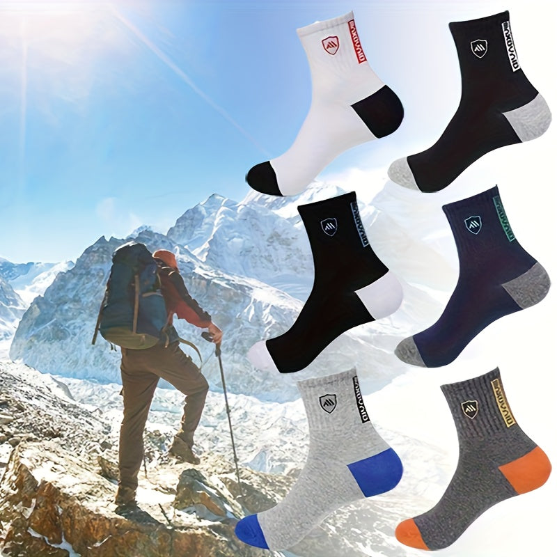 50 Pairs Men's Mid Crew Sport Socks Sweat Absorbing Comfy Breathable