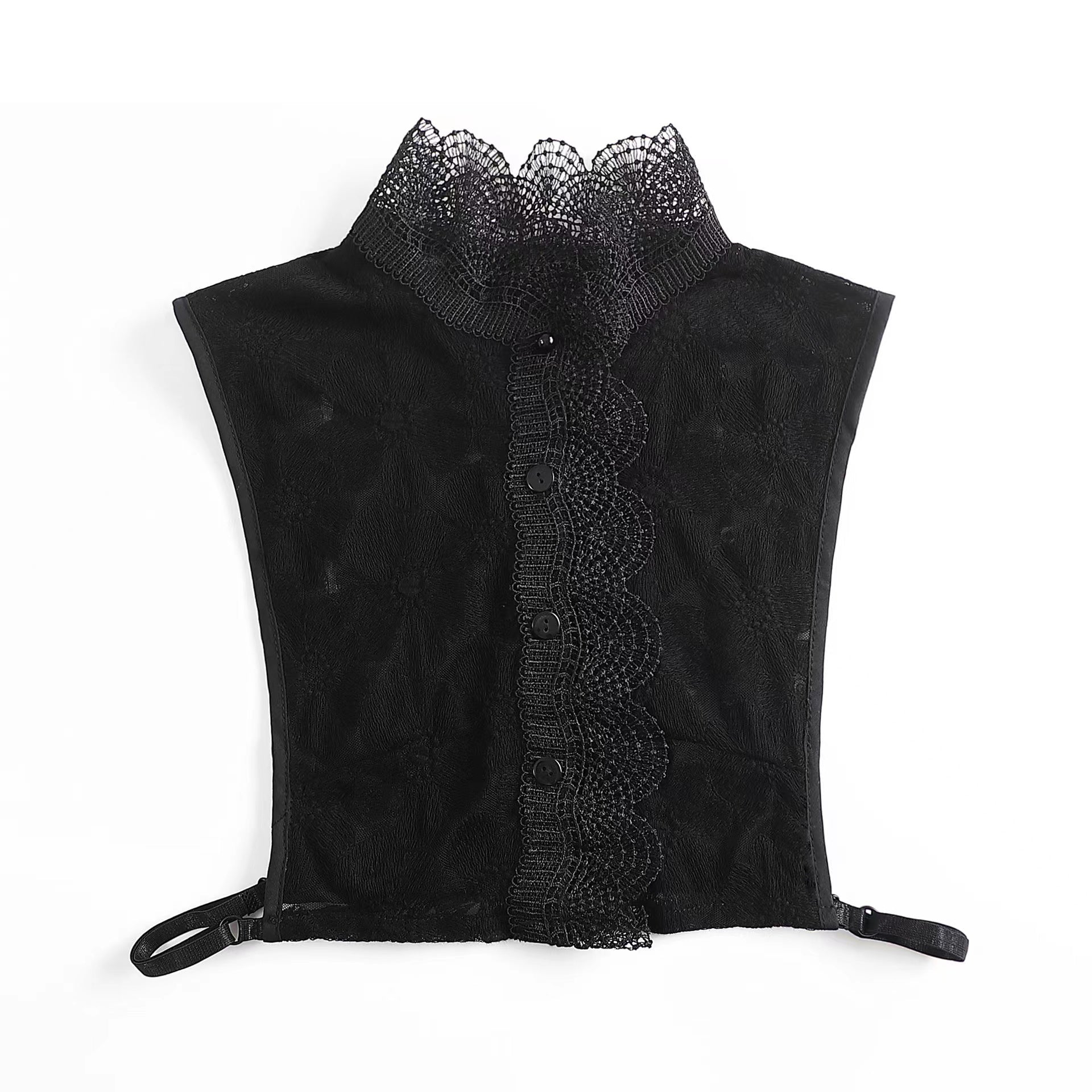 Lace Embroidery False Collar Detachable Half Collar for Women's Suits