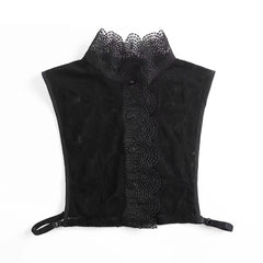 Lace Embroidery False Collar Detachable Half Collar for Women's Suits