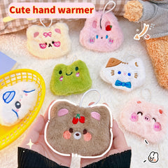 Portable Plush Hand Warmer with 4 Replacement Cores for Winter