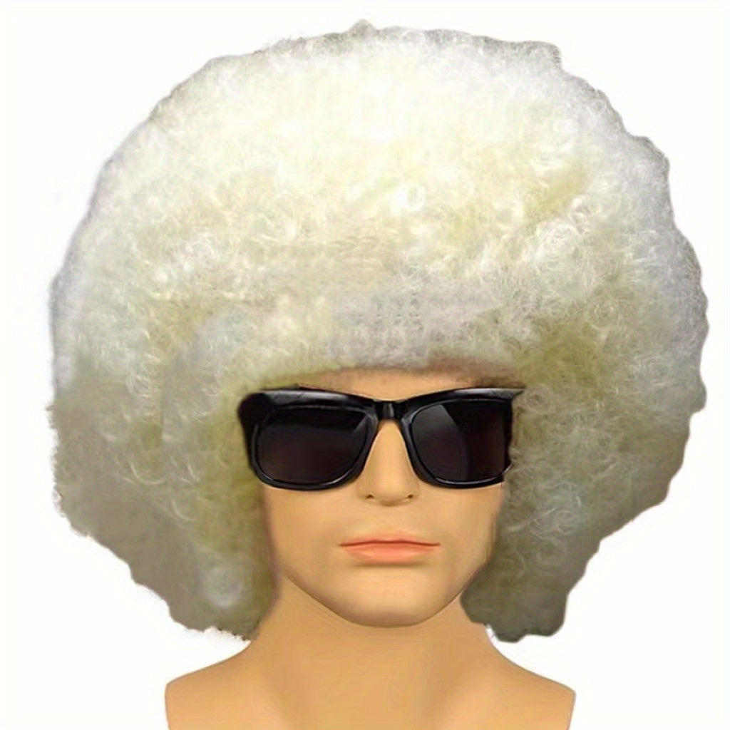 Men's Curly Short Wig Breathable Comfortable Wigs for Daily Use