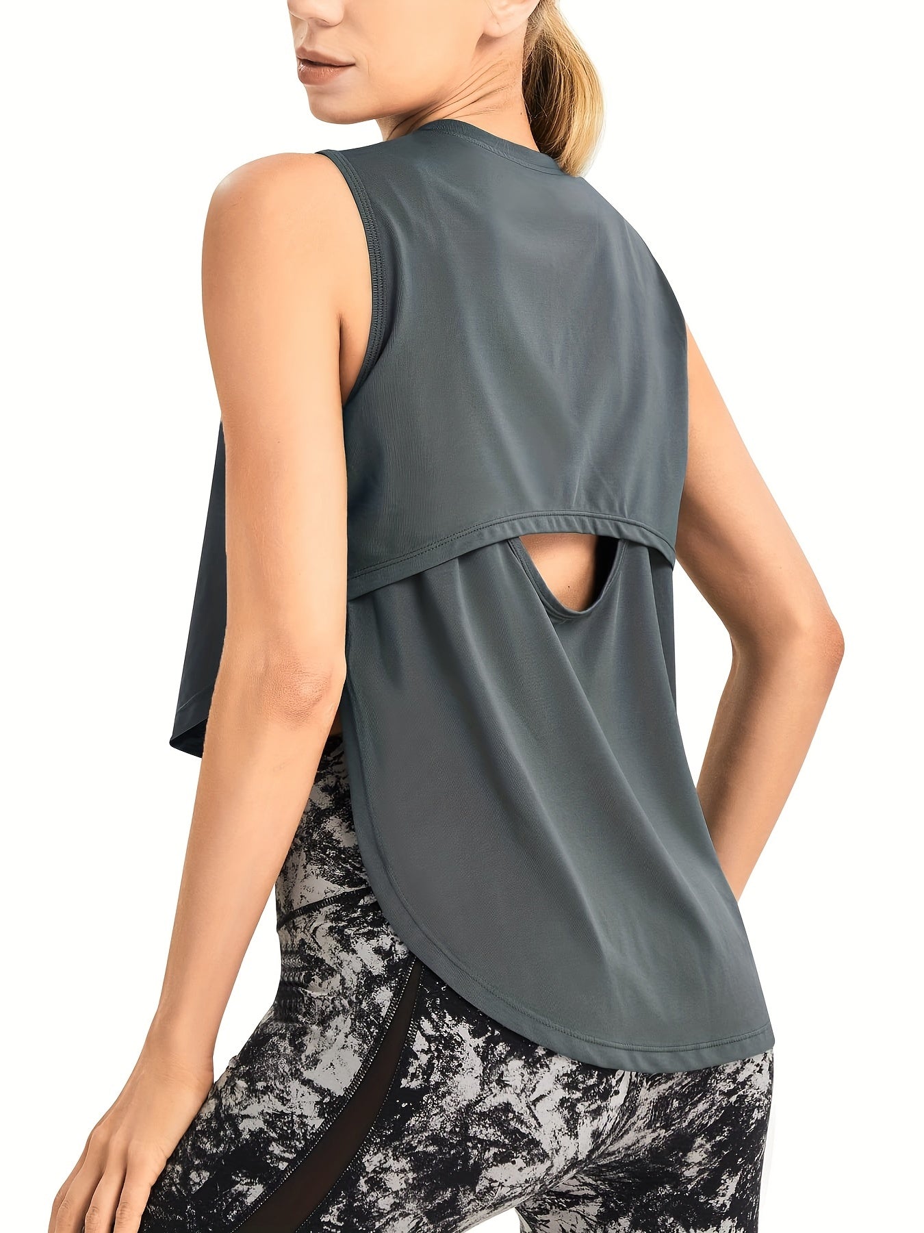 Quick Dry Women's Yoga Top for Athletic Running Short Sleeve Loose Fit Shirt