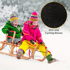 Kids Winter Touch Screen Sports Gloves, Non-slip, Warm, Outdoor
