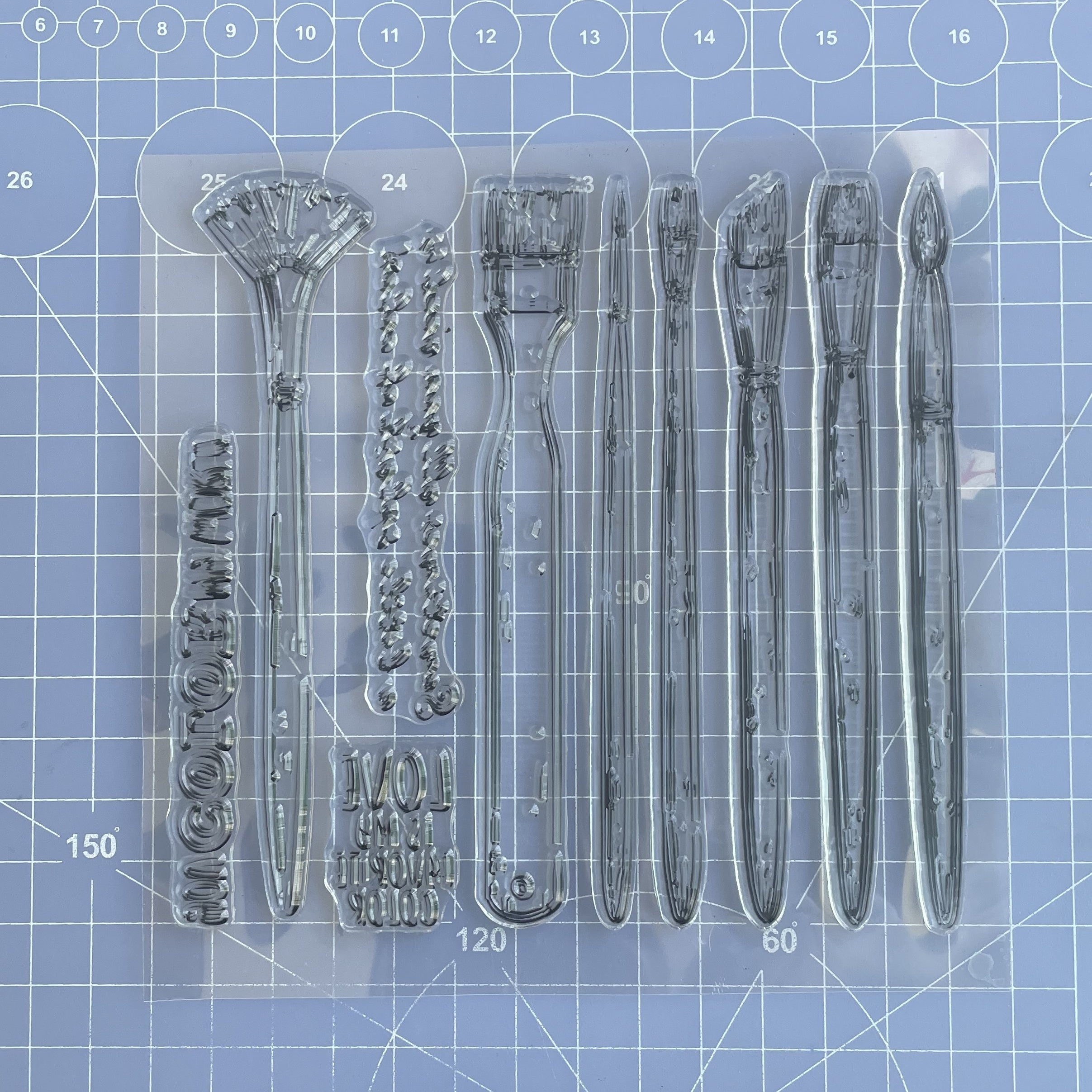 Transparent Silicone Stamp for Personalized Notebooks & Cards