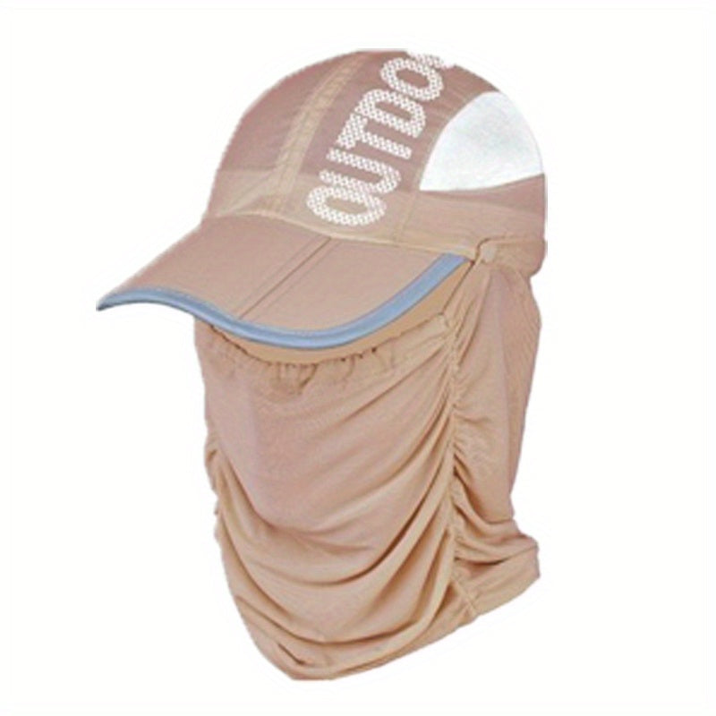 Quick Drying Baseball Cap with Neck Guard Mesh Visors
