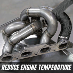 Motorcycle Fiberglass Heat Wrap Roll with Stainless Ties