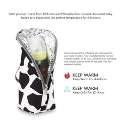 Portable Mommy Bag Aluminum Mold Insulated Baby Bottle Bag