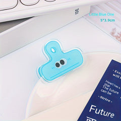 2pcs Acrylic Transparent Cartoon File Storage Clips