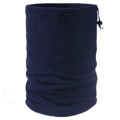 Polar Fleece Neck Cover With Drawstring Adjustable Elastic - Warm & Cold Proof