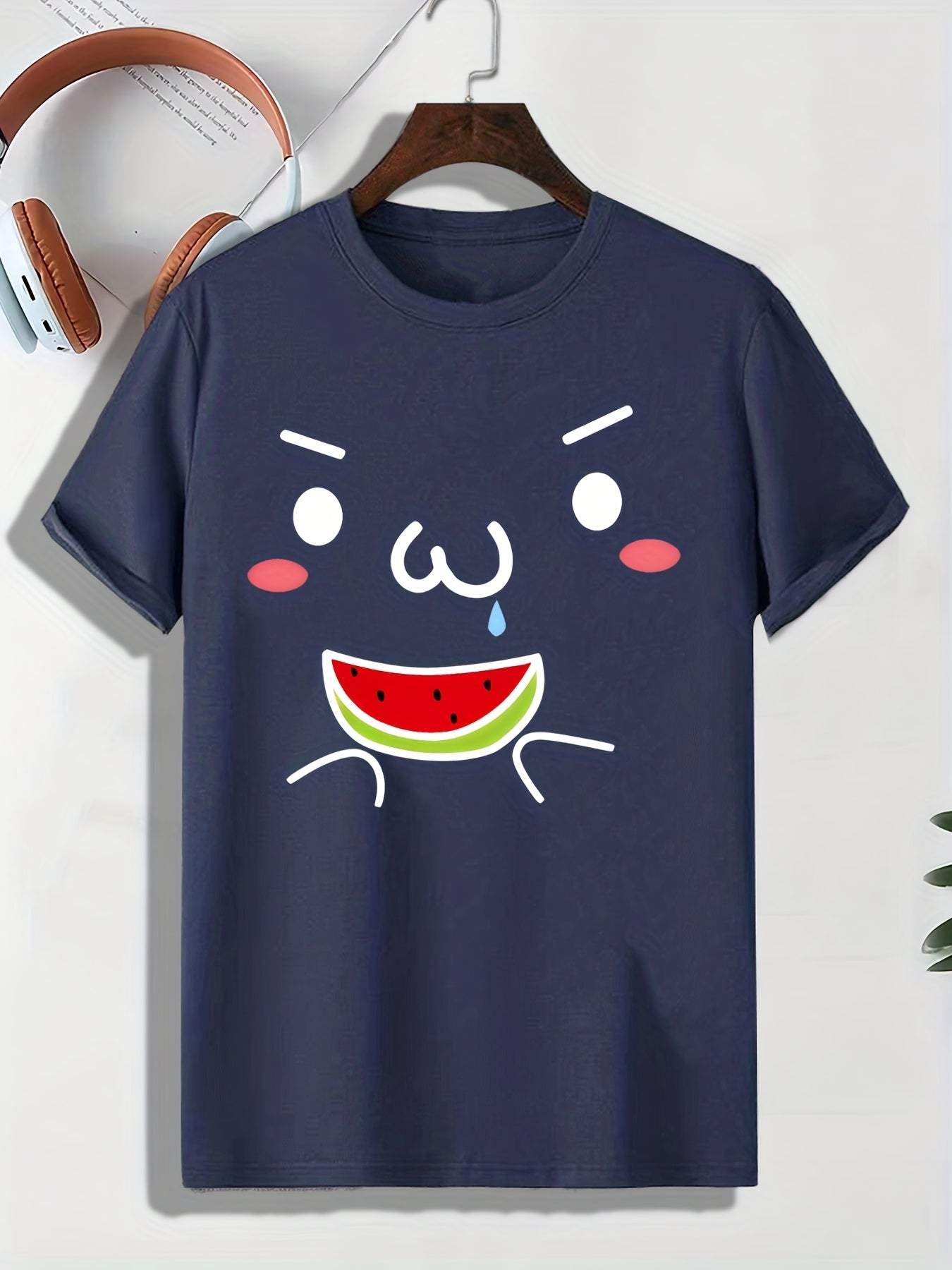 Men's Doodle Pattern T-shirt Active Tee