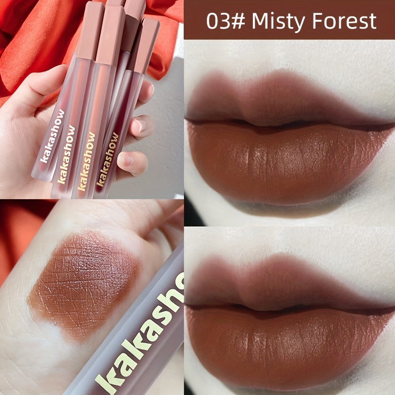 Pink Satin Lip Glaze Velvet Matte Brightening Lipstick