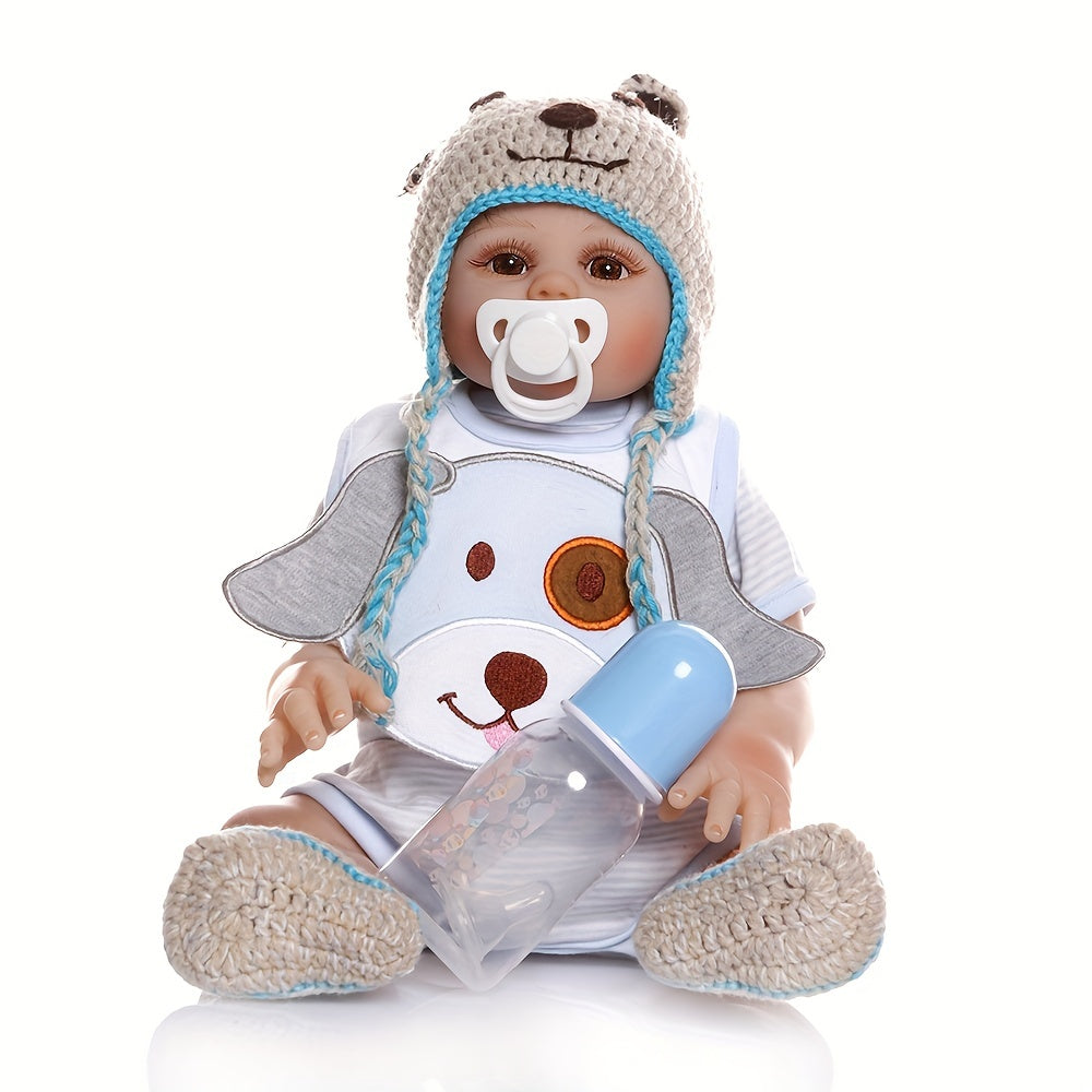 Full Glue Simulation Baby Reborn Doll Boy Girl Bath Toy