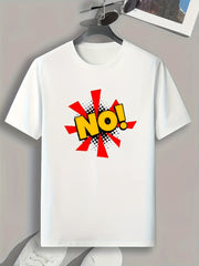Pattern Print Men's Sports T-shirt for Fitness Activities