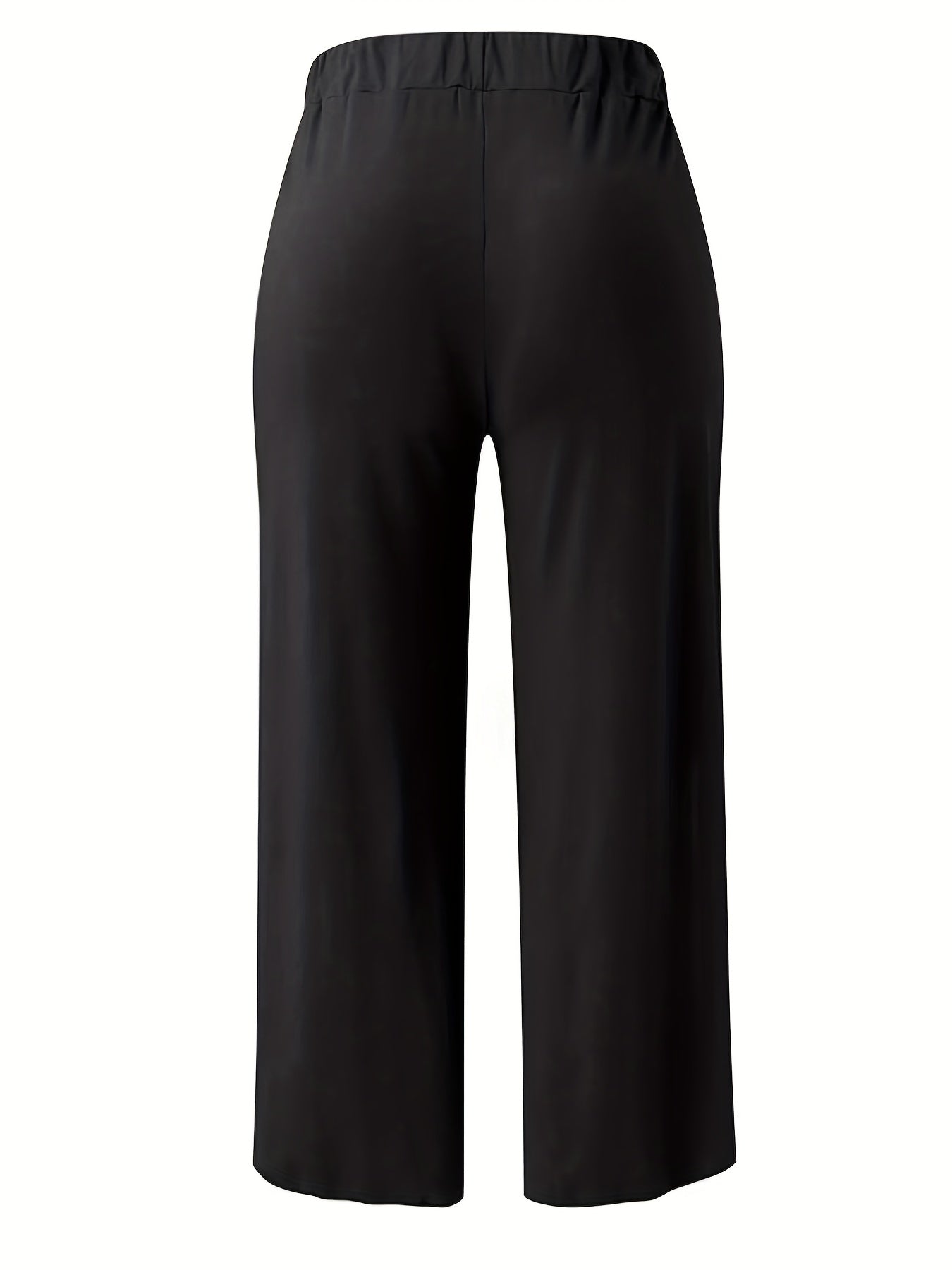 Solid Split Pants Sexy High Waist Long Length Pants Women's Clothing