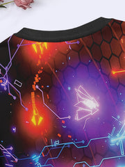 Vibrant City In Night Pattern Sweatshirt