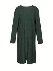Ribbed Cardigan & Drawstring Pants Set