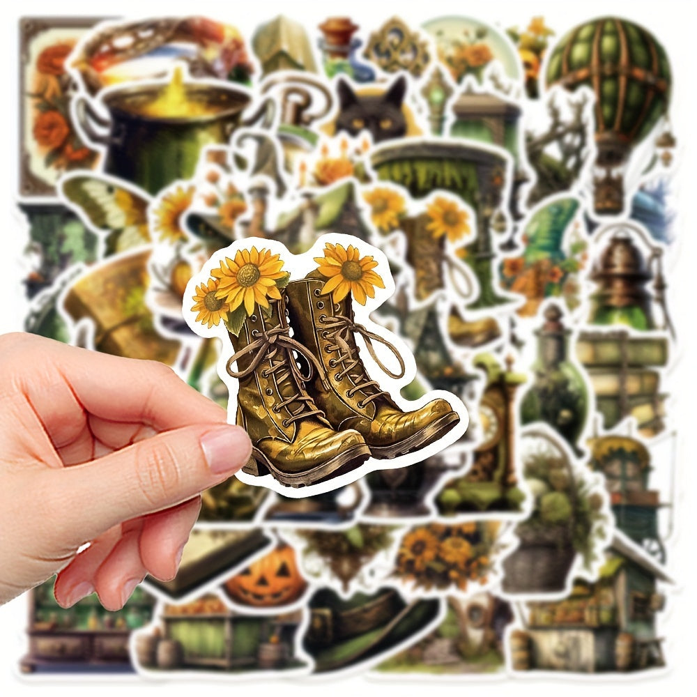 50pcs Jungle Magic Market Series Graffiti Stickers for Decoration Waterproof DIY