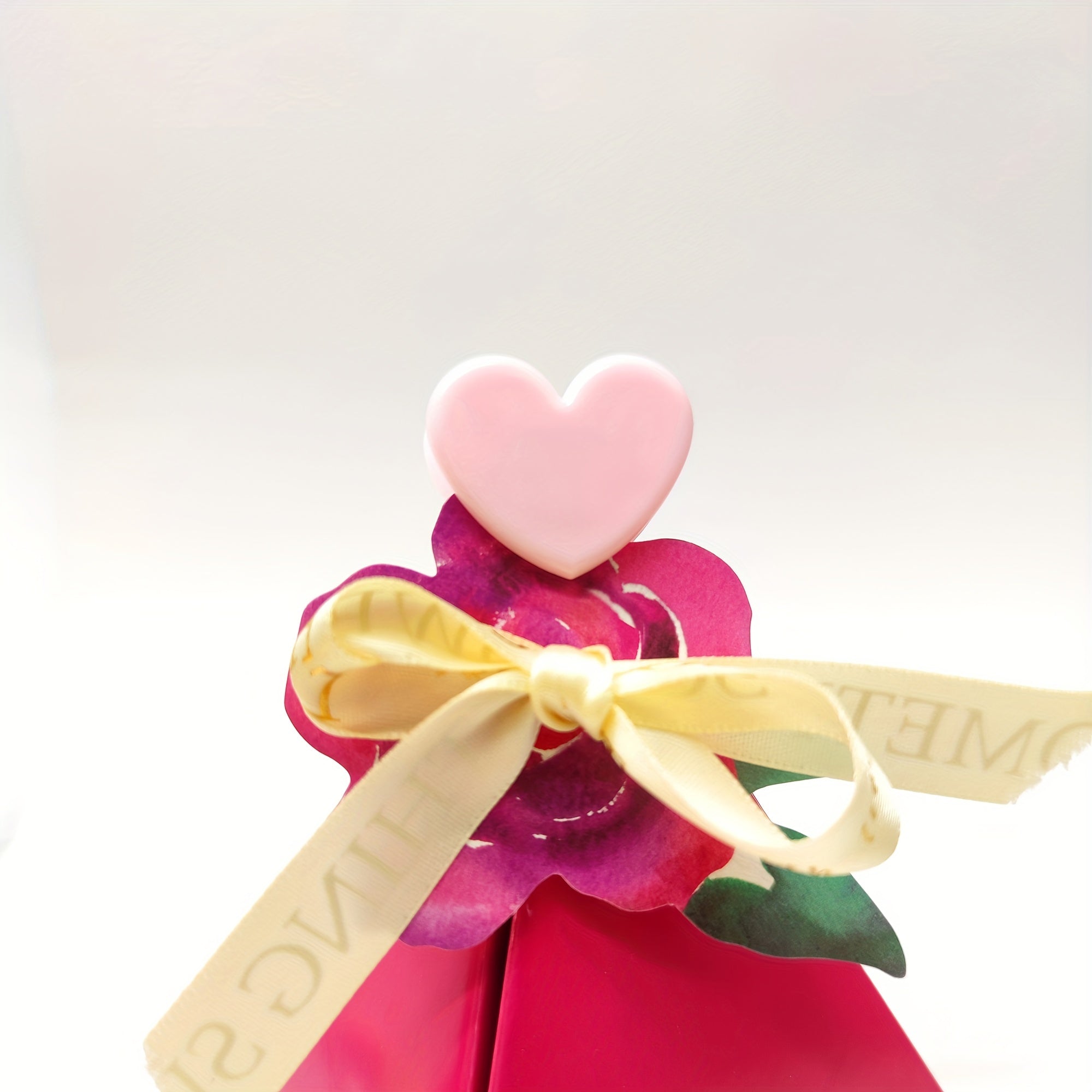 5pcs Pink Heart Clips & Mini Decorative Photo Clips