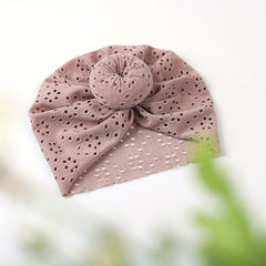 Baby Donut Hat Solid Hole Baby Tire Hat Breathable Head Wrap Hat