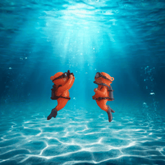 2 Pack Little Diver Aquarium Decorations for Fish Tanks