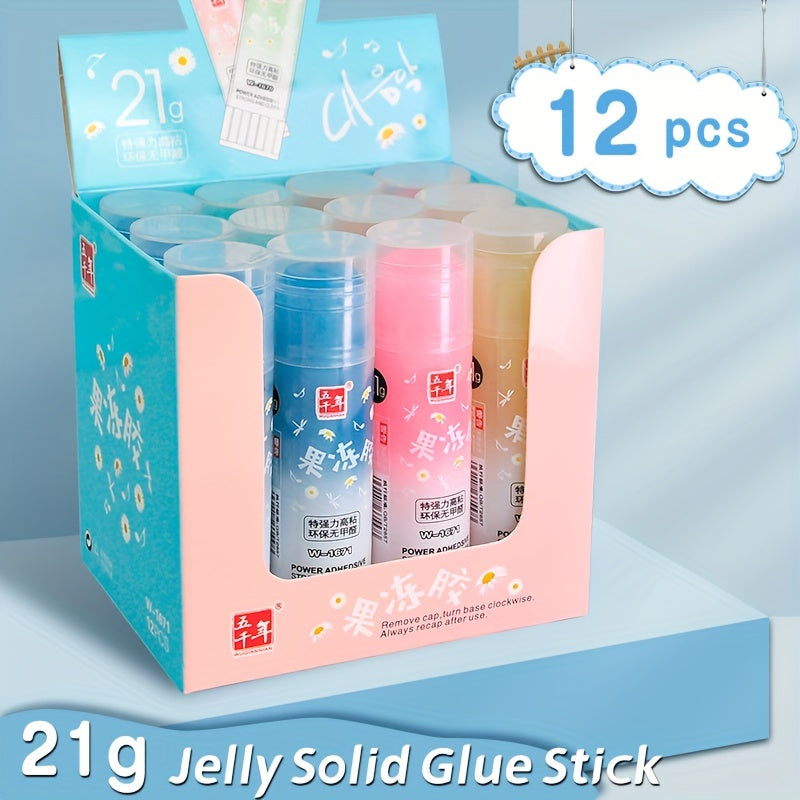 Vanishing Jelly Glue Stick Craft Art School Project Paste Washable 24pcs