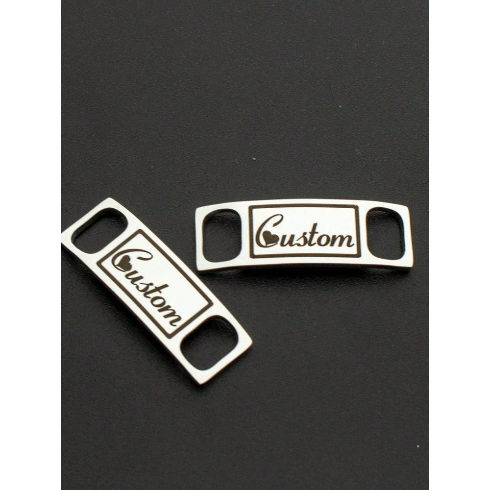 Personalized Name Shoe Buckles with Initials Engraving