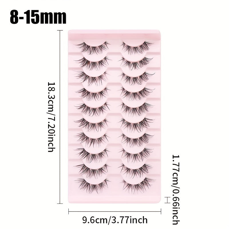 Segmented Fox Series False Eyelashes Natural Style Easy Wearing