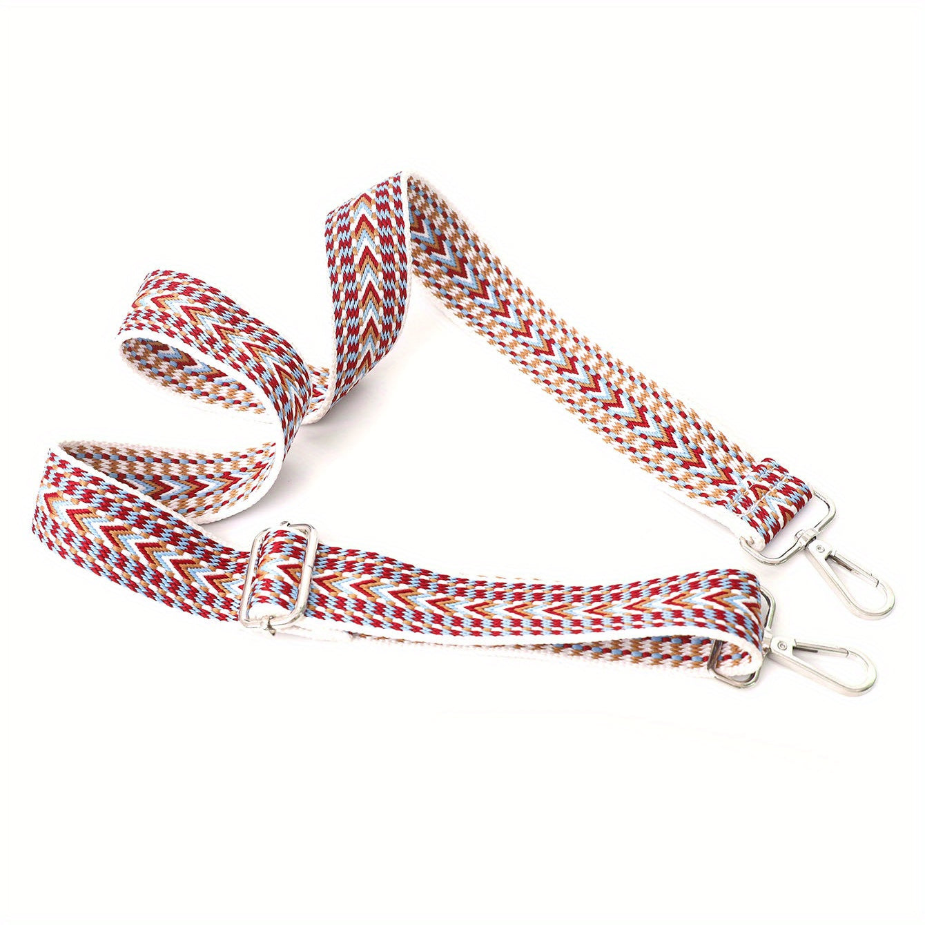 Vintage Geometric Pattern Bag Strap Wide Adjustable Shoulder Bag Strap