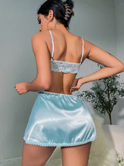 V Neck Lace Nightdress Backless Sleep Dress Women's Sleepwear