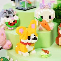 DIY Cartoon Building Block Desk Decoration Set