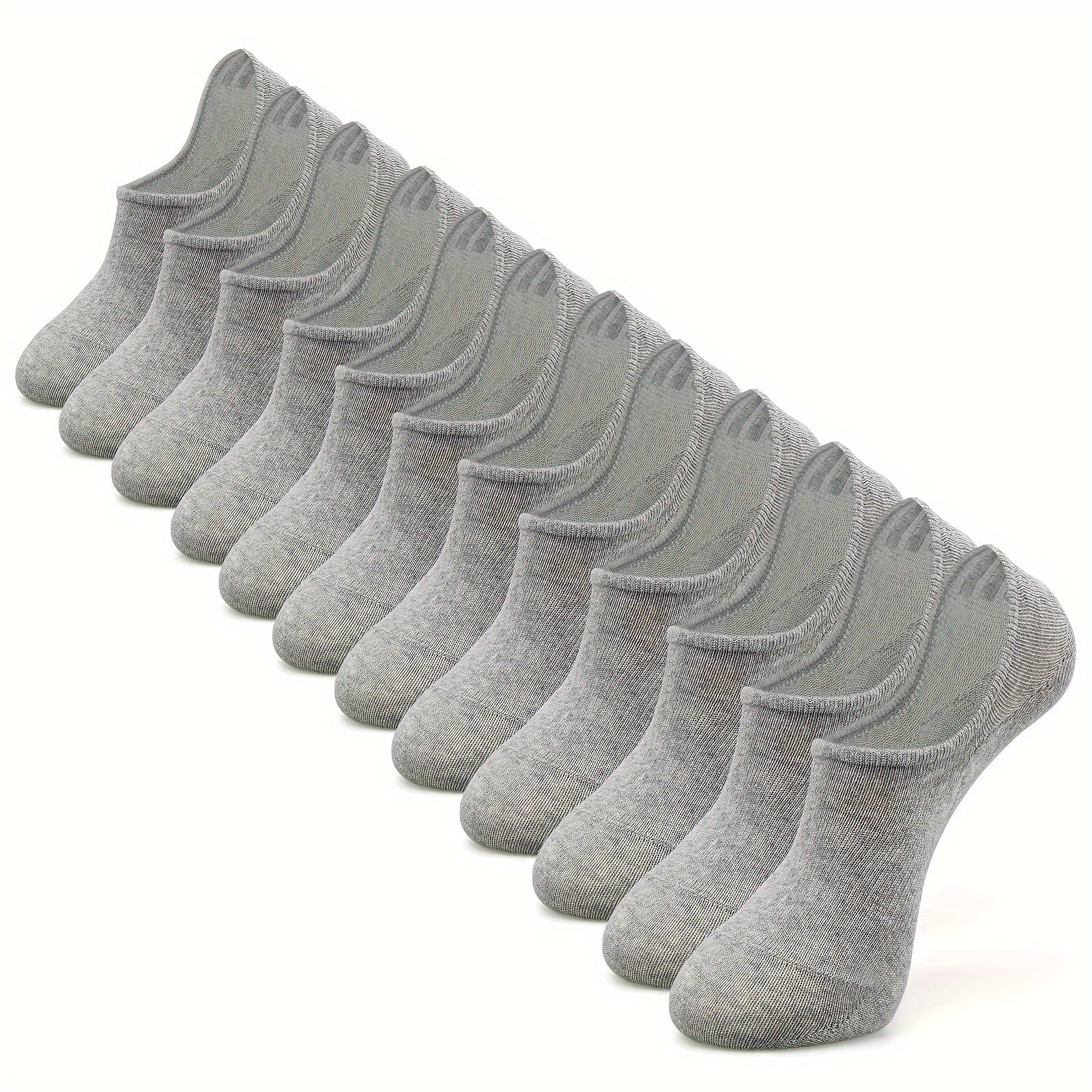 Men's Solid Liner Anklets Socks Nylon Blend Soft Breathable Sweat Absorbent