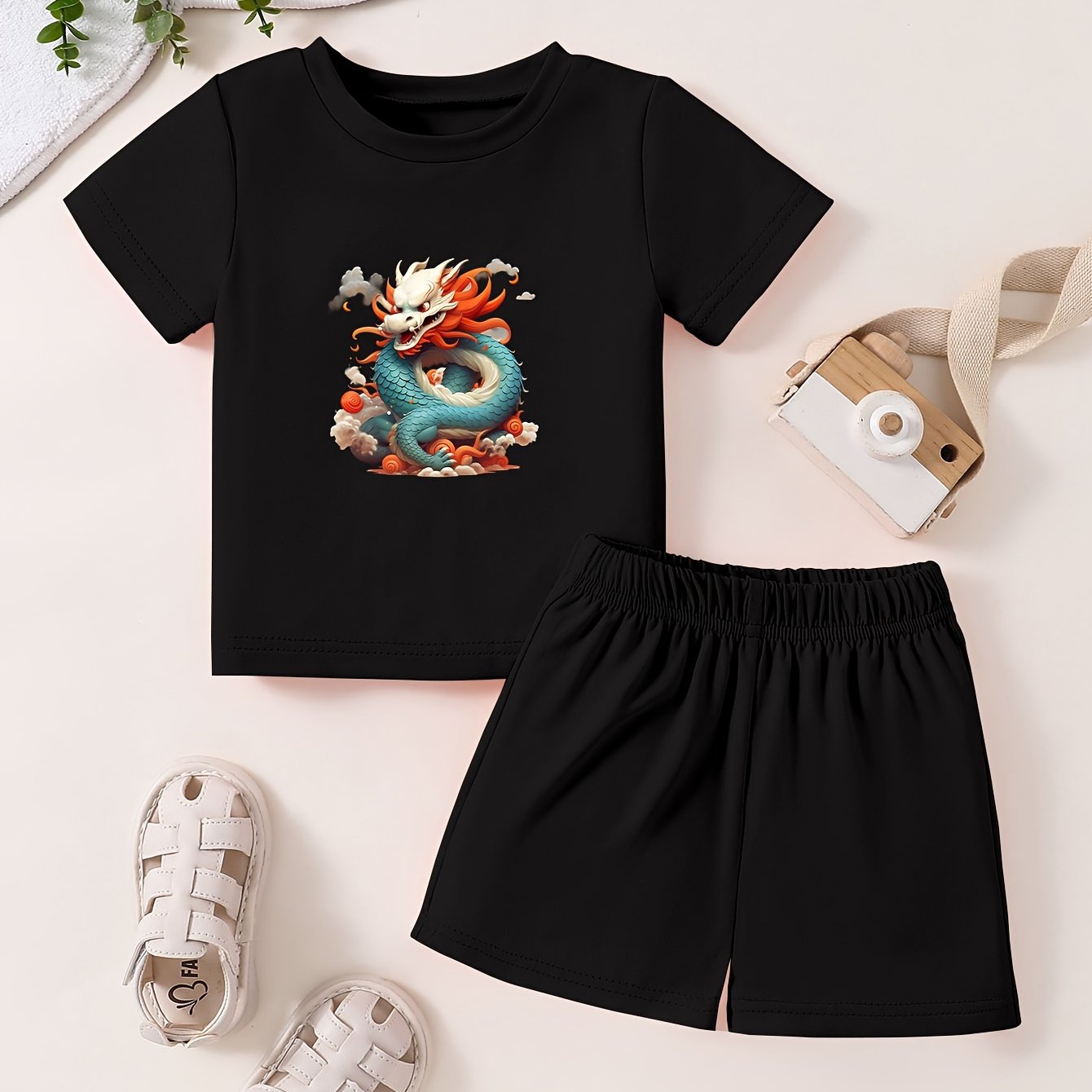 Toddler Kid Cartoon T-shirt & Pants Set