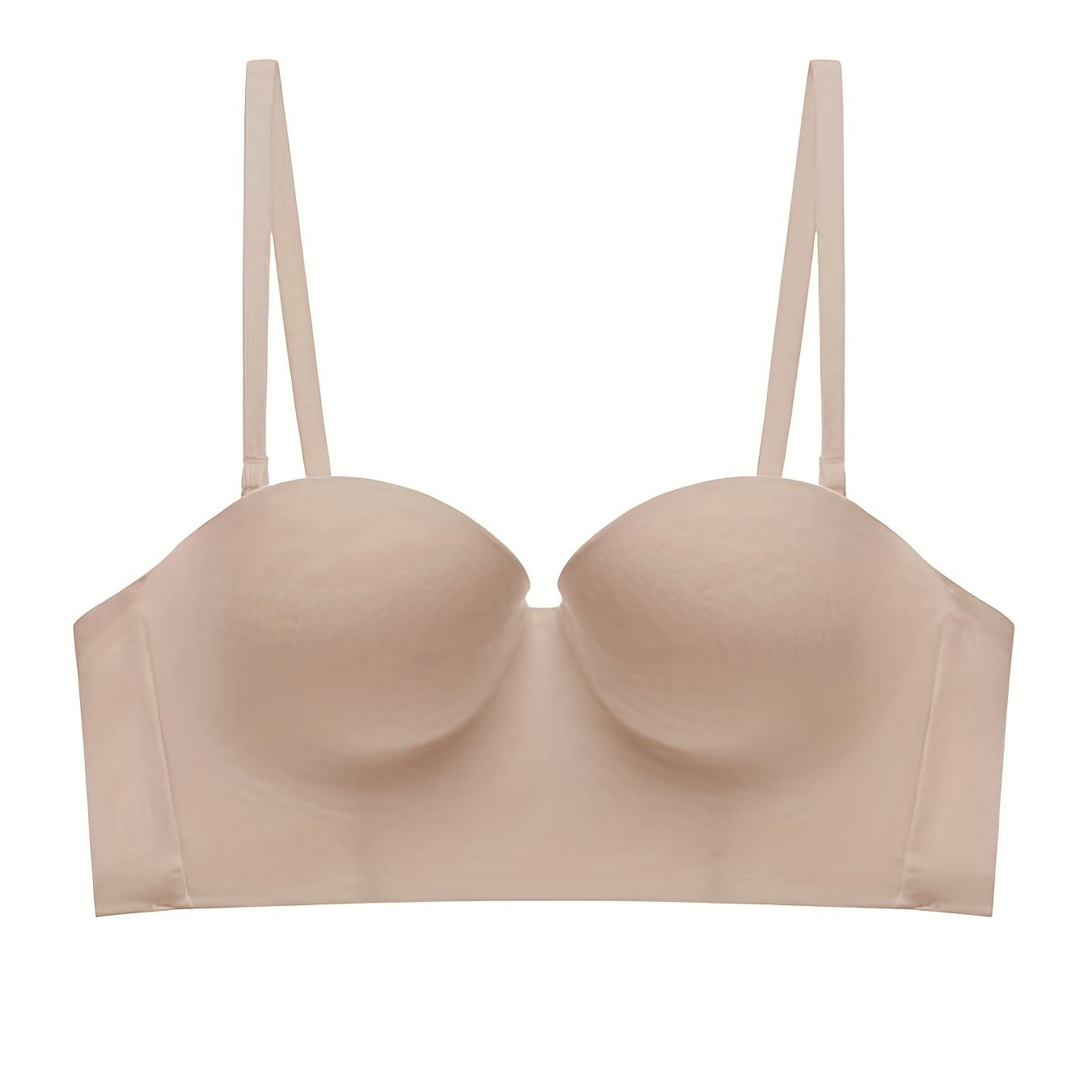 Glossy Thick Cup Everyday Bra Breathable Push Up Intimates Bra