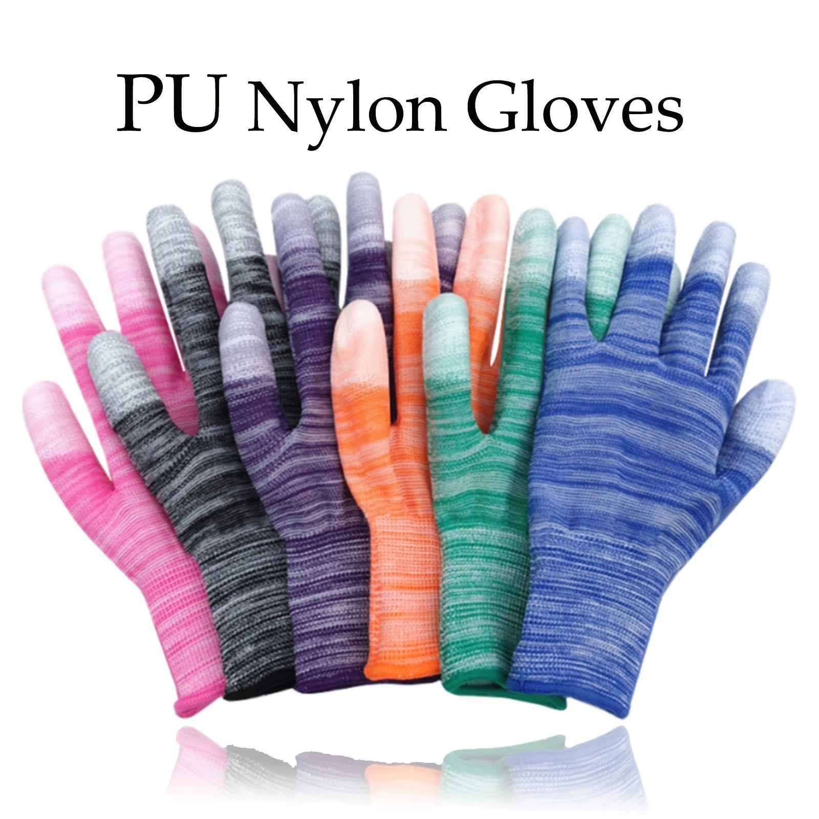 Pair of Gardening Gloves, Coated Finger Gloves, Protective Work Gloves