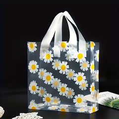 Small Daisy Gift Bag PVC Carrying Bag Cosmetics Clothes Holiday Accessories