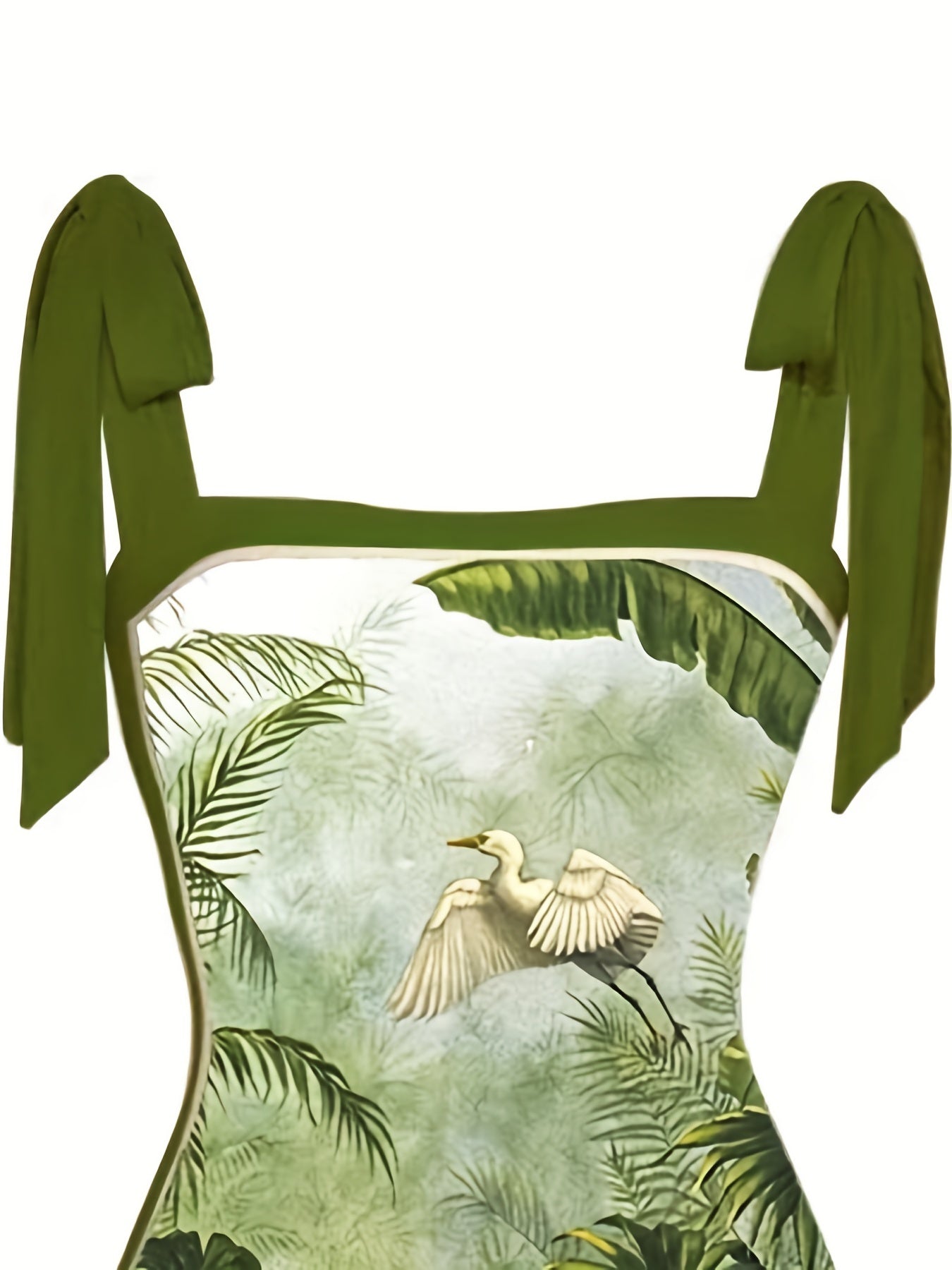 Animal & Plant Print Two Piece Swimsuit with Cover Up Shirt