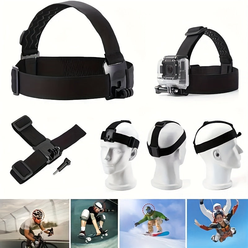 6-in-1 Action Camera Accessory Kit Lightweight & Practical Essential Sports Phot