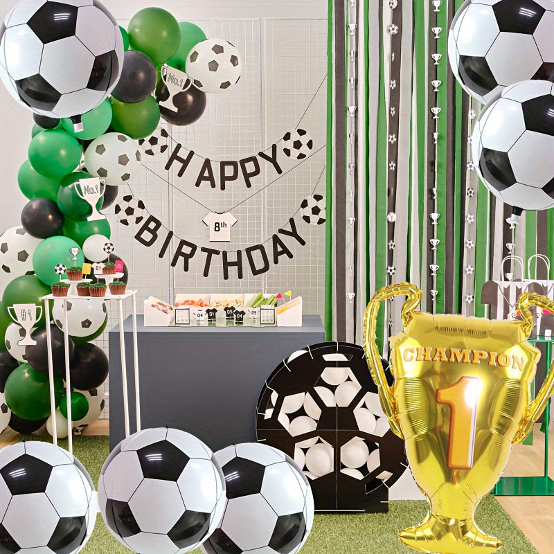 7pcs Soccer Balloons Soccer Party Decorations Sports Theme Party